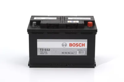 Produktbild von BOSCH T3 032 Starterbatterie 12V 100Ah 720A/EN LH4 Batterie