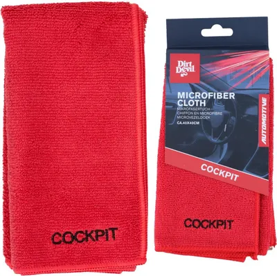 Produktbild von Mikrofaser-Cockpittuch 40x40 cm – Rot, Dirt Devil