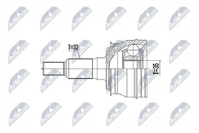 Produktbild von NTY Gelenksatz Antriebswelle Vorne Radseitig für CHEVROLET TAHOE (B2W) NPZ-CH-027