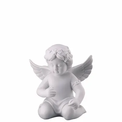 Immagine prodotto di Rosenthal Engel mit Blumenkranz Engel mittel Weiss matt 69055-000102-90534