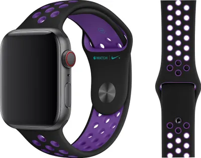 Obrázek produktu pro Originální Apple Nike Sport Armband M/L 38/40/41mm MV7Y2ZM/A Black/Hyper Grape