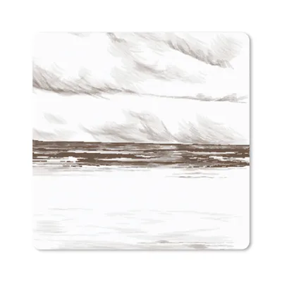 Produktbild von MuchoWow® Mauspad Mousepad Strand - Meer - Himmel 30x30 cm - Mousepads - Maus Mat - Pad - Mausunterlage - Gaming