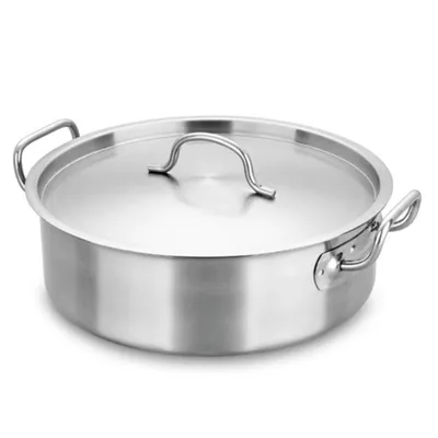 Produktbild von Induktion Kochtopf aus Edelstahl Durchmesser 32 cm, silberfarben