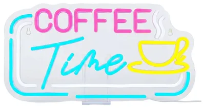 Produktbild von LED Wand-Neon USB Schild Werbung Café Modern Einstellbar 21x45 cm