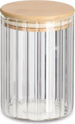 Produktbild von zeller Vorratsglas RILLEN BHT 9x13.50x9 cm