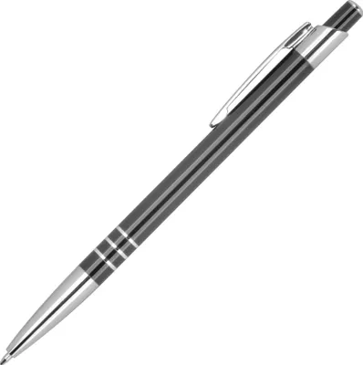Produktbild von Schlanker Kugelschreiber aus Metall / Farbe: schwarz