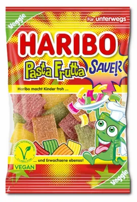 Zdjęcie produktu dla Haribo Pasta Frutta Sauer kwaśne 85 g