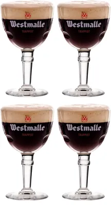 Obrázek produktu pro Sklenice na trapistické pivo Westmalle – 330 ml – 4 ks