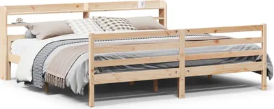 Produktbild von Bettgestell mit Kopfteil ohne Matratze 200x200 cm