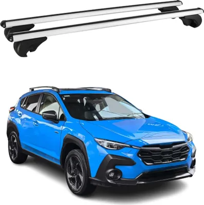 Image de Barres de toit Transversales pour Subaru Crosstrek 2025 en Alu gris ABE