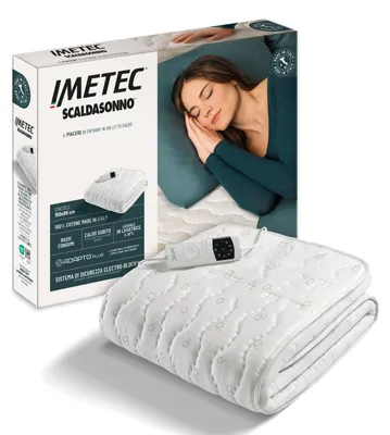 Image de Imetec Adapto Plus Cotone Chauffe-lit électrique 150 W Blanc Coton, Polyester