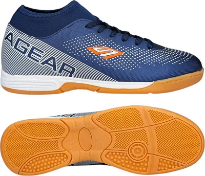 Produktbild von Herren Hallenschuhe Jungen Fußballschuhe Sportschuhe Agear Dunkelblau Gr.46