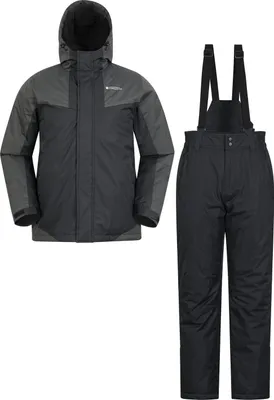 Produktbild von Mountain Warehouse - Skijacke und Hosen für Herren MW1808 (L) (Schwarz)
