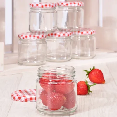 Produktbild von Einmachgläser 6 Stück a 210ml Sturzgläser Marmeladengläser Weckgläser Gläserset