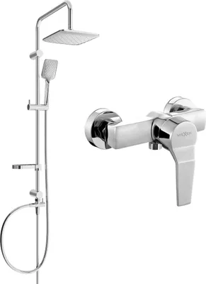 Immagine prodotto di Mexen Sven set doccia esterno con soffione e miscelatore doccia Caro, cromato - 746640262-00