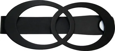 Produktbild von Raffspange Infinity schwarz 13,5 x 5,5 cm