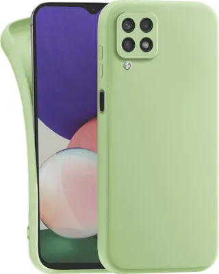 Produktbild von Hülle für Samsung Galaxy A12 5G - Handyhülle mit Kameraschutz Cover aus Silikon in Grün