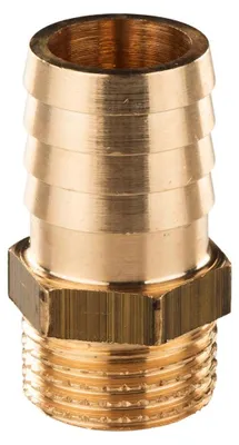 Produktbild von Messing Gewinde-Fitting Schlauchanschluss 1/2' AG (DN 15) Länge 20 mm - schwere Ausführung