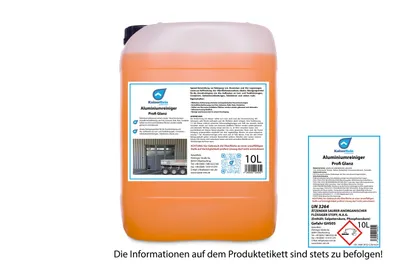 Produktbild von KaiserRein Aluminiumreiniger Profi Glanz 10 L Kanister ist ein starker Grundreiniger für Aluminium Reiniger Alu-Reiniger