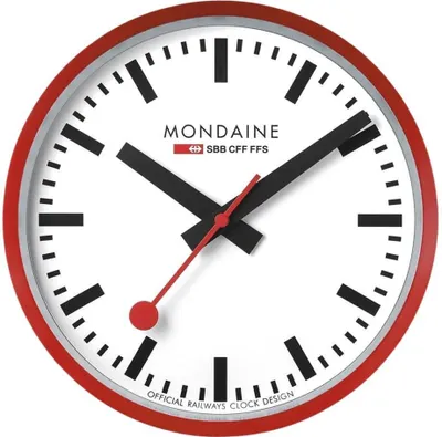 Immagine prodotto di Orologio da parete classico - Serie: Mondaine - Mondaine Modello: A990.CLOCK.11SBC