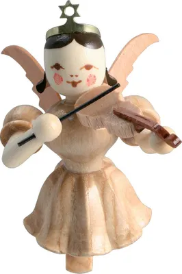 Produktbild von Schwebeengel mit Violine, natur (6,6cm) von Blank Kunsthandwerk