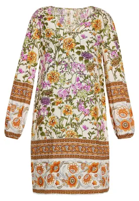 Image de Robe HYPATE pour femme - blanc cassé multicolore, XXL