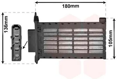 Produktbild von VAN WEZEL 01006141 Wärmetauscher Innenraumheizung Kühler für ALFA ROMEO GIULIETTA (940) Giulietta Kastenwagen (940)