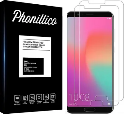Produktbild von Hartglas für Honor VIEW 10 [2 Stück] Displayschutzfolie Screen Protector Film Anti-Kratzer Glas Resistant Phonillico®