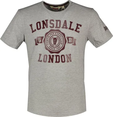 Immagine prodotto di T-shirt uomo regular fit MURRISTER Marl Grey/Oxblood M Lonsdale