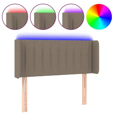 Produktbild von vidaXL LED Kopfteil Taupe 83x16x78/88 cm Stoff