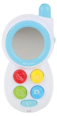 Produktbild von Toi-Toys LITTLE STARS Baby Telefon mit Spiegel, Licht & Sound – interaktives Spielzeug ab 0 Monaten