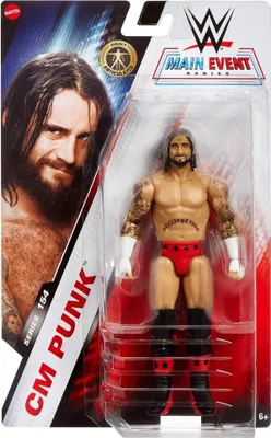 A WWE CM Punk action figure in its packaging.