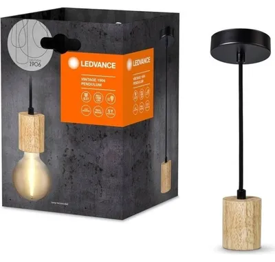 Produktbild von Ledvance Pendelleuchte Deckenlampe Pendulum Vintage 1906 Holz max. 15W E27 LED