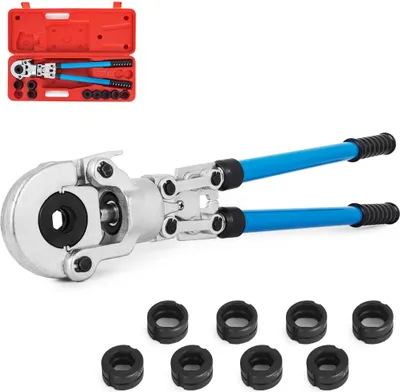 Obrázok produktu pre Krimpovacie kliešte V12-V15-V22-V28-TH16-TH20-TH26-TH32 mm - Krimpovacie kliešte s 360° otočnou hlavou a ergonomickou gumovou rukoväťou - Prenosné krimpovacie kliešte - Ručné kliešte na káblové koncovky