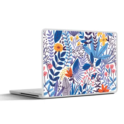 Produktbild von MuchoWow® Laptop Aufkleber Sticker Cover Sommer - Blätter - Pflanzen - Muster 25x18 cm - Laptop-Deko