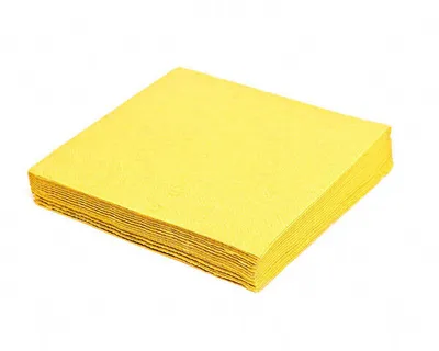 Produktbild von 1000x Servietten 33 x 33 cm 1/4-Falz 3-lagig gelb