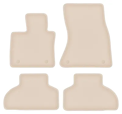 Produktbild von DURBAN Beige Velours-Fußmatten-Set für BMW X5 F15 SUV (2013-)