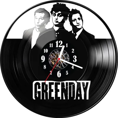 Zdjęcie produktu dla Zegar ścienny z płyty winylowej Greenday 1398.14
