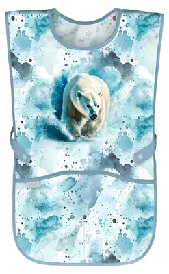 Obrázok produktu pre Baagl – detské zásterky: zásterky pre dievčatá, zásterky na varenie, zásterky na maľovanie, zásterky na kreatívne činnosti – Polar