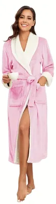 Productafbeelding van Currero Badjas Dames Roze+wit L
