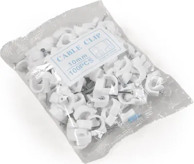 Produktbild von Kabelschelle McPower 10mm 100er-Pack weiß