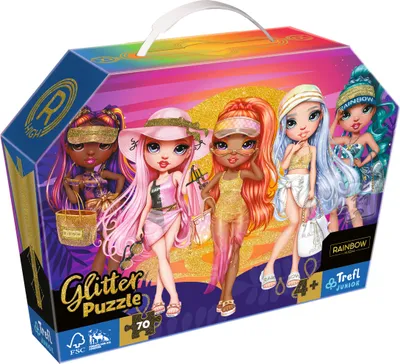 Produktbild von TREFL Glitter Glitter Puzzle in Regenbogen Hoch 70 Teile