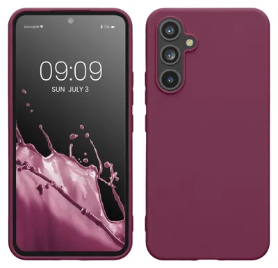 Produktbild von kwmobile Handyhülle für Samsung Galaxy A54 5G Hülle - TPU Case - Kabelloses Laden - Schutzhülle Cover in Bordeaux Violett