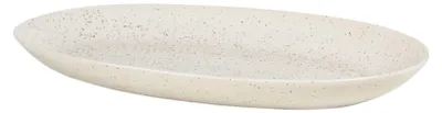 Produktbild von Broste Copenhagen NORDIC VANILLA Platte oval L 17 x 30 cm