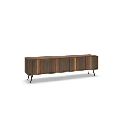 Produktbild von TV-Lowboard 183 cm – Modernes TV-Möbel mit LED-Beleuchtung und großzügigem Stauraum