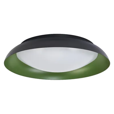 Obrázek produktu pro LEDVANCE Orbis Plate LED stropní svítidlo, černo-zelené, 45W, 2200lm, 3000K, 480mm, 830 přátelská teplá bílá, stmívatelné ve 3 stupních kopnutím, krytí IP20, montážní šrouby a hmoždinky součástí balení