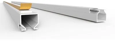 Produktbild von Famanu Kabelkanal 2m selbstklebend weiß für Kabelmanagement - PVC mit abnehmbarem Deckel