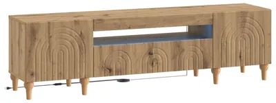 Imagen del producto de vidaXL Mueble para TV LED ALKMAAR, melamina imitación roble artesanal