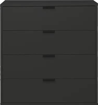 Produktbild von Kommode >Bonnie< in anthrazit matt lack - 81x87x45cm (BxHxT)