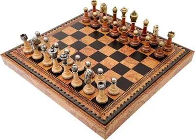 Immagine prodotto di Scacchi Italiani Classici In Metallo/Legno + Scacchiera Globe Carte 35
